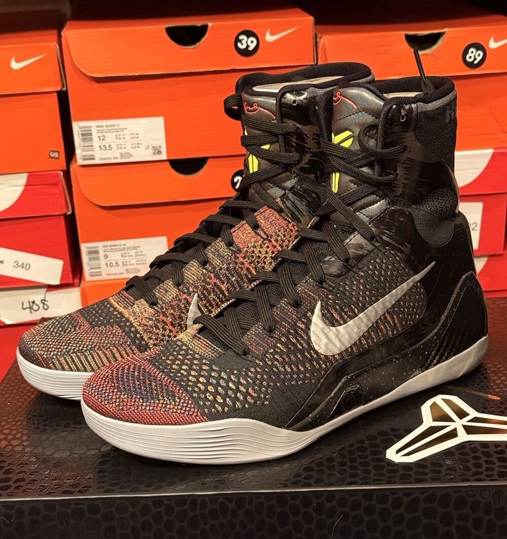 Nike Kobe IX Elite High Protro Black Multi FZ7335-001 12M 13.5W (069)